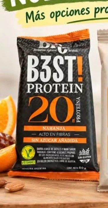 Barra B3ST! Protein 20 g de proteína - Barritas y snacks B3ST! en Tienda Orgánica