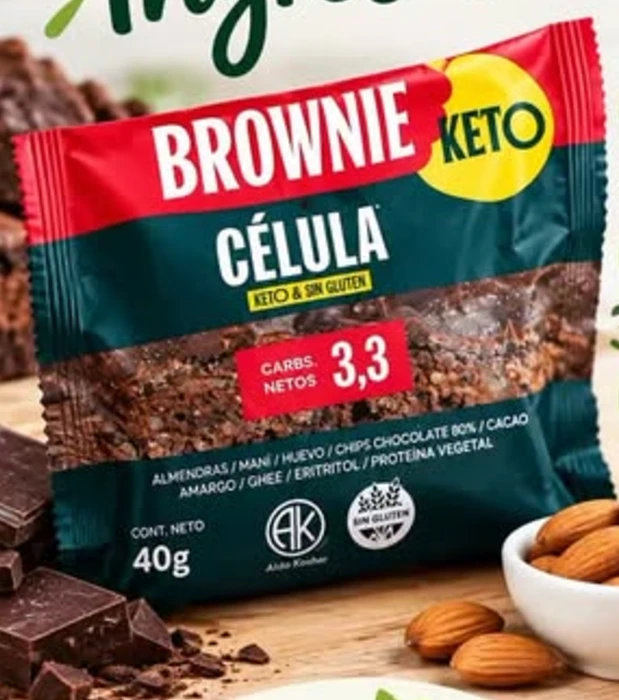 Brownie Keto Célula 40 g - Barritas y snacks Célula en Tienda Orgánica