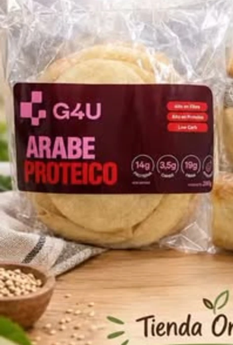 Pan Árabe Proteico G4U - Panificados proteicos G4U en Tienda Orgánica